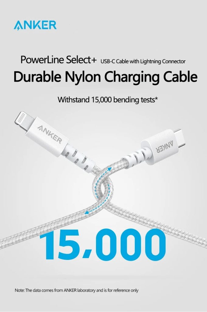 Anker PowerLine Select + USB C To Lighting Cable