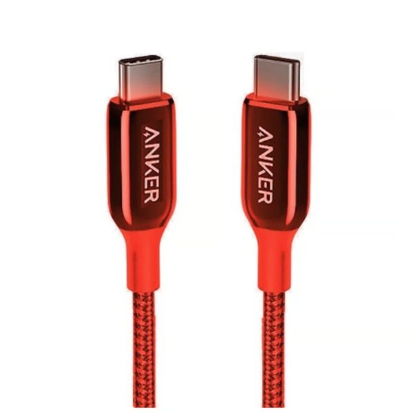 Anker PowerLine+ III USB-C to USB-C 2.0 Cable 6ft- Red