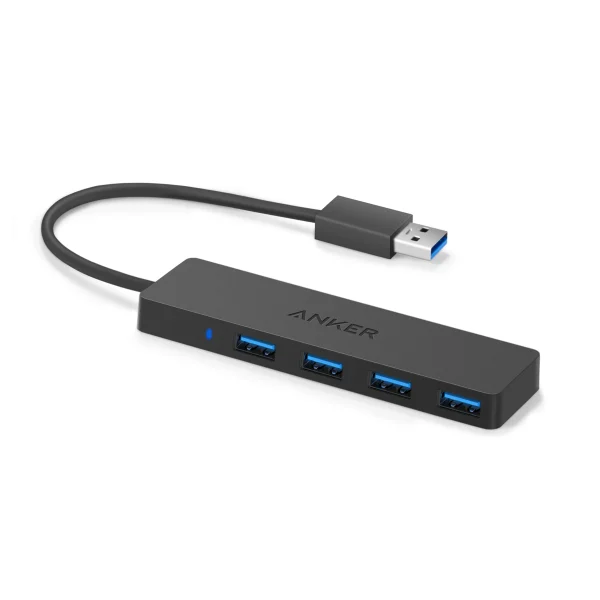 Anker 4-Port Ultra Slim USB3.0 Data Hub 20cm - Black