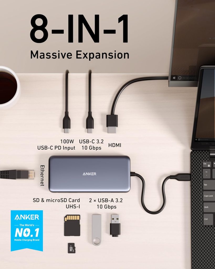 Anker PowerExpand 8-in-1 USB-C PD Data Hub Series 5