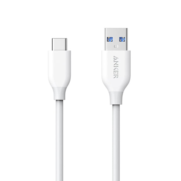Anker PowerLine 3ft USB-C to USB 3.0 Cable – White