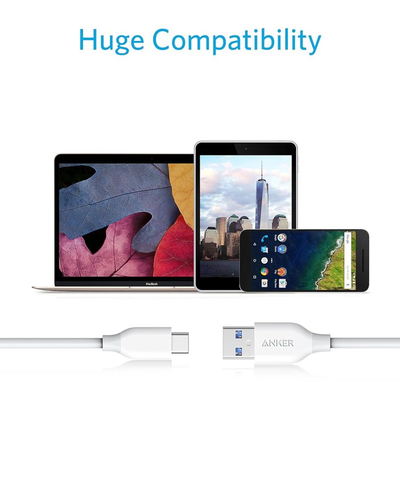 Buy Anker PowerLine 3ft USB-C to USB 3.0 Cable – White from Anker BD at a low price in Bangladesh