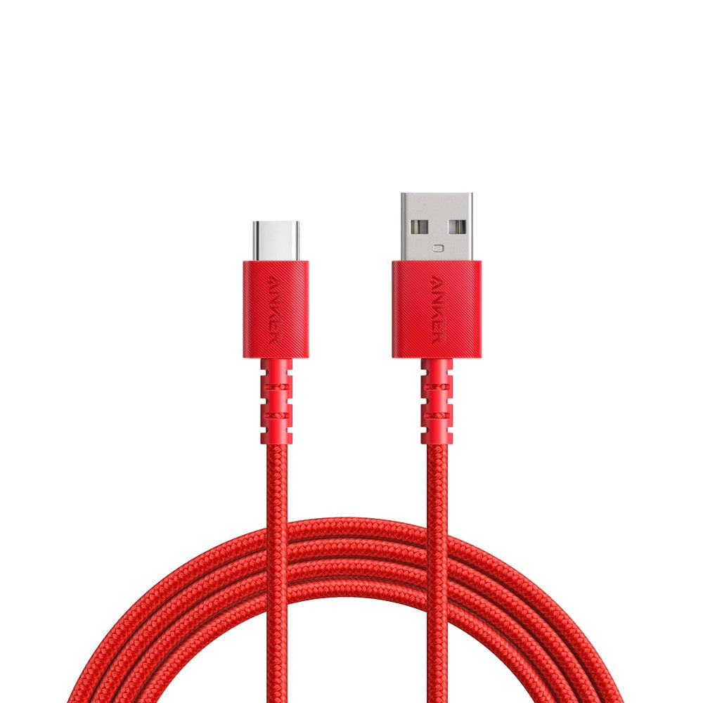 Anker PowerLine Select+ USB-C to USB 2.0 Cable (6ft)- Red