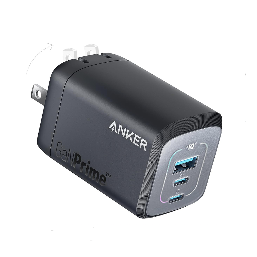 Anker Prime 100W GaN Wall Charger (3 Ports) With USB C Cable