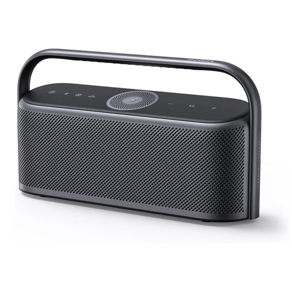 The Soundcore Motion X600 is a portable hi-res wireless speaker that delivers impressive sound quality