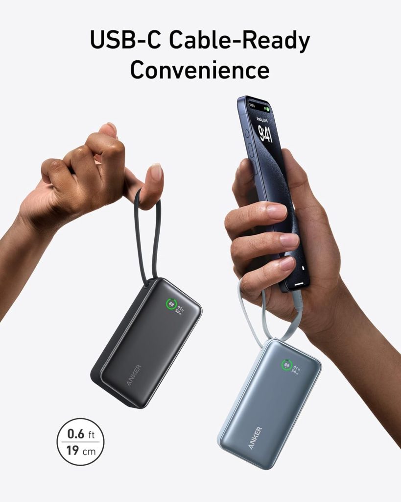 Buy Anker Nano Power Bank (30W, Built-In USB-C Cable) - A1259 from Anker BD at a low price in Bangladesh