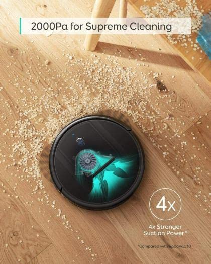 Buy eufy by Anker RoboVac G10 Robotic Vacuum Cleaner from Anker BD at a low price in BangladeshDynamic Navigation: Up to twice as much cleaning efficiency is possible thanks to sophisticated gyro-navigation technology. Compared to a typical robotic vacuum, finish a normal clean in half the time. Mixture Two-in-one Vacuum & Mop: For a more thorough cleaning that will leave your floors shining, combine sweeping and mopping! Please take note that this RoboVac was designed specifically to clean hard floors. Easy Control: Give directions using the Google Assistant, Amazon Alexa, or eufy Clean app on your phone or by speaking them aloud. Receive voice reminders on the performance of your RoboVac and set comprehensive commands. Slim but Powerful: The RoboVac G10 Hybrid provides our strongest clean to date with 2000Pa of suction strength. The incredibly thin 2.85-inch body easily slides under furniture and into tight spaces. What You Get: RoboVac G10 Hybrid, charging base, AC power adapter, cleaning tool, water tank, washable mopping cloths (x2), waterproof pad, extra filter elements (x4), extra set of unibody filter, 4 side brushes, 5 cable ties, quick installation guide and manual, and our worry-free 12-month warranty, warranty information, Welcome letter, Envelop 