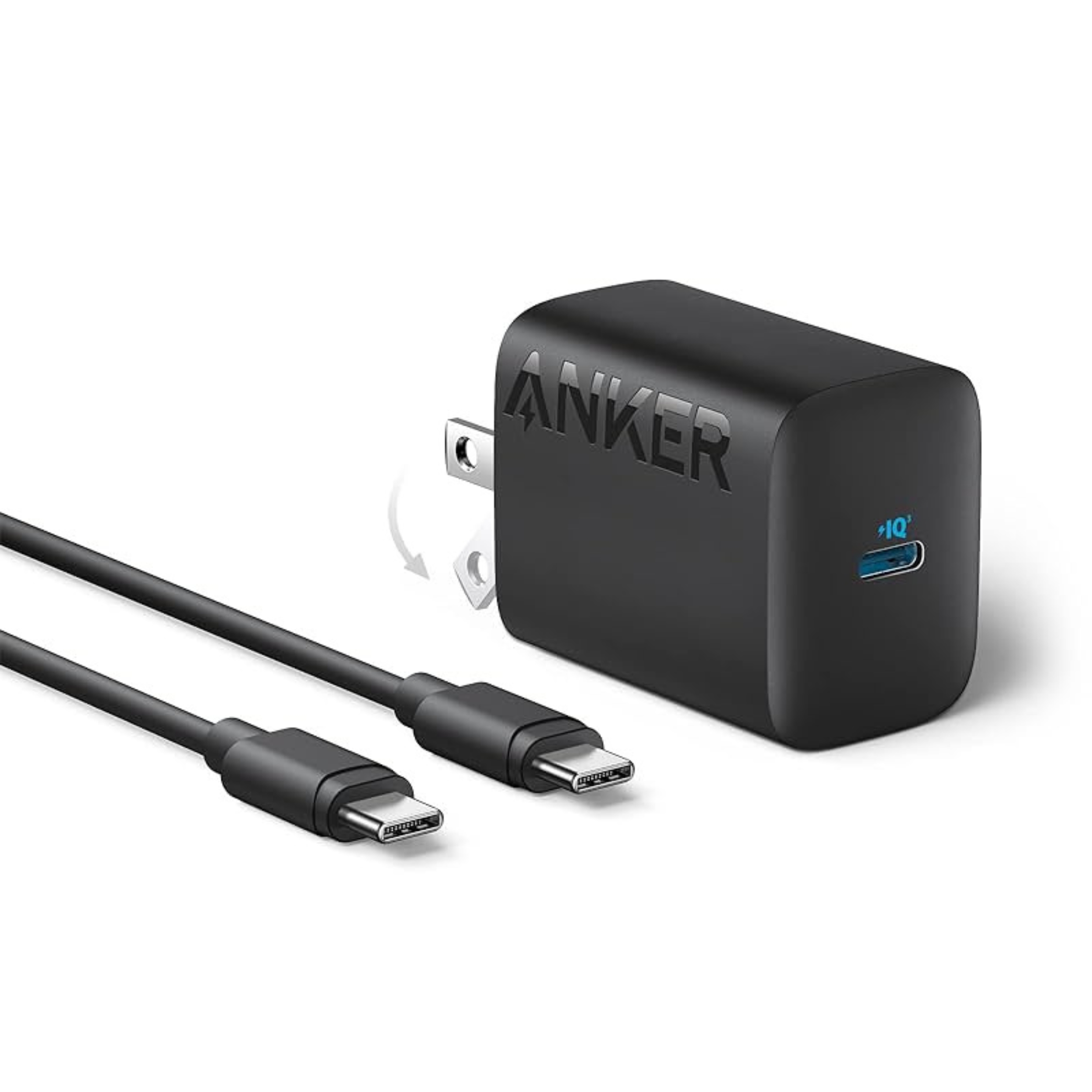 Anker 312 Charger (30W) with 5 ft USB-C to USB-C Cable