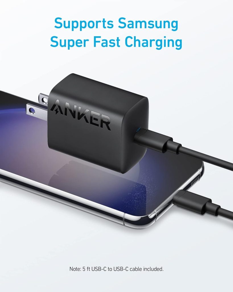 Buy Anker 312 Charger (30W) with 5 ft USB-C to USB-C Cable from Anker BD at a low price in Bangladesh