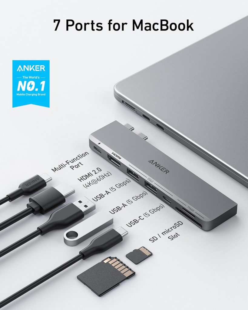 Buy The Anker 547 USB-C Hub (7-in-2, for MacBook) from Anker BD at a low price in Bangladesh