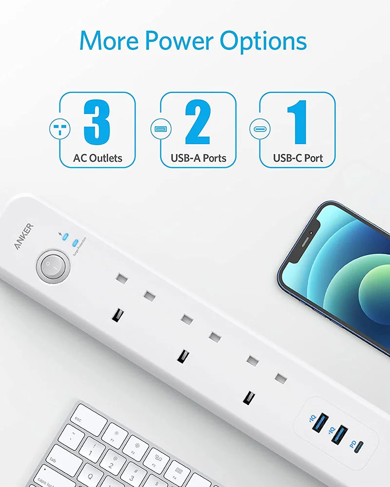 Buy The Anker Anker Powerextend Usb-C 3 Strip from Anker BD at a low price in Bangladesh 